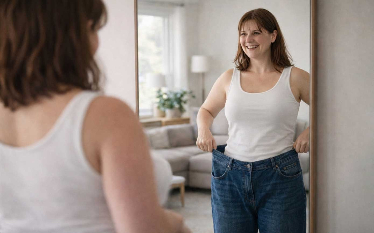 Weight loss transformation