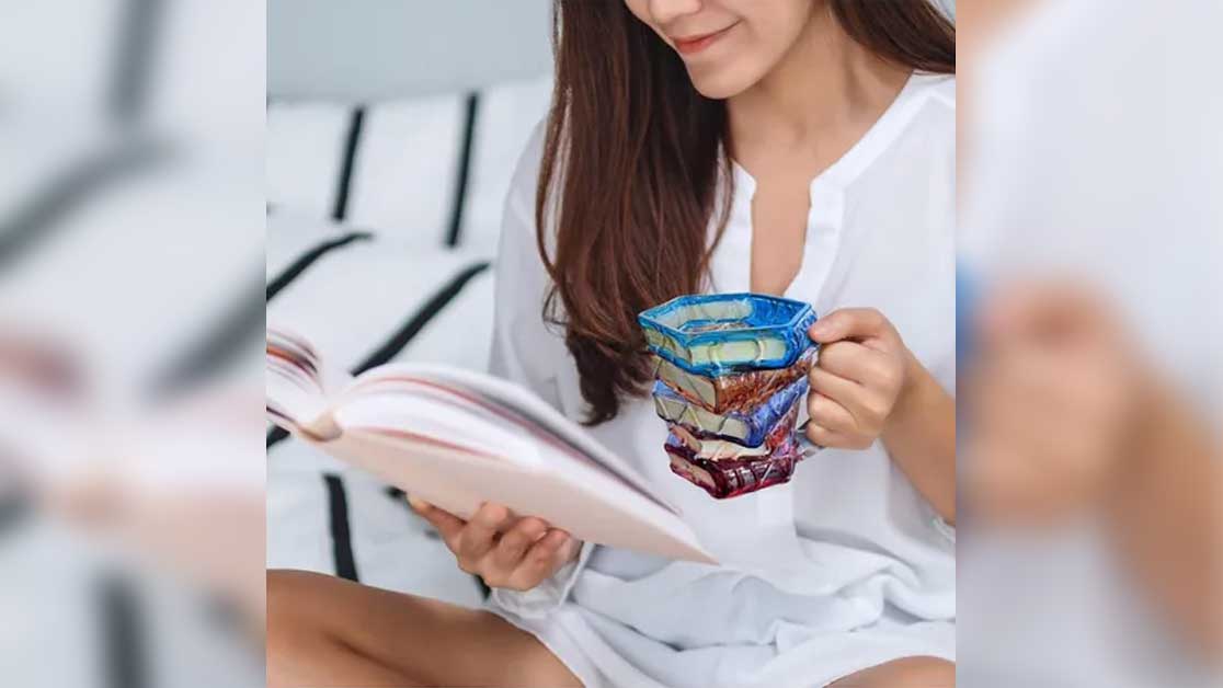 Customer enjoying coffee